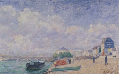 Die Seine bei Bercy, 1885 von Albert Dubois Pillet